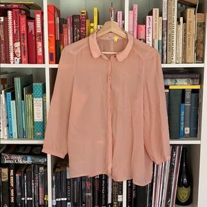 Madewell Broadway & Broome Pink Shirt